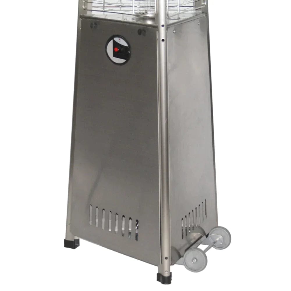 Radtec Pyramid Flame 93" Tall Stainless Steel Propane Patio Heater
