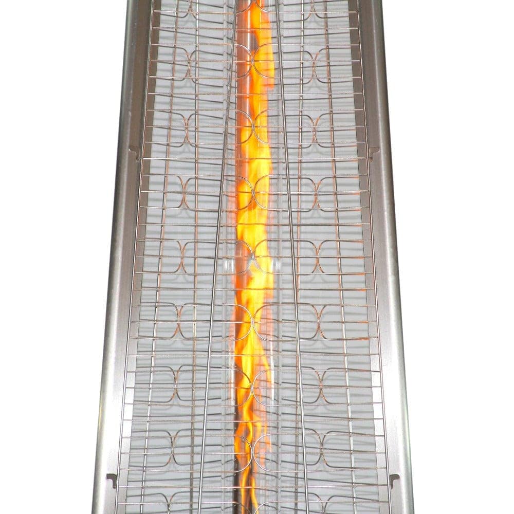 Radtec Pyramid Flame 93" Tall Stainless Steel Natural Gas Patio Heater