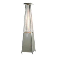 Radtec Tower Flame 89" Tall Stainless Steel Wicker Propane Patio Heater