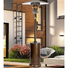 Radtec Real Flame 96" Tall Antique Bronze Natural Gas Patio Heater