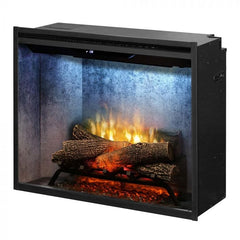 Dimplex RBF30WC Revillusion Built-In Electric Fireplace with Weathered Concrete Backer, 30-Inches