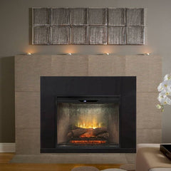 Dimplex RBF30WC Revillusion Built-In Electric Fireplace with Weathered Concrete Backer, 30-Inches