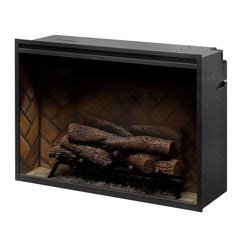 Dimplex RBF36 Revillusion Built-In Electric Fireplace with Herringbone Backer, 36-Inches