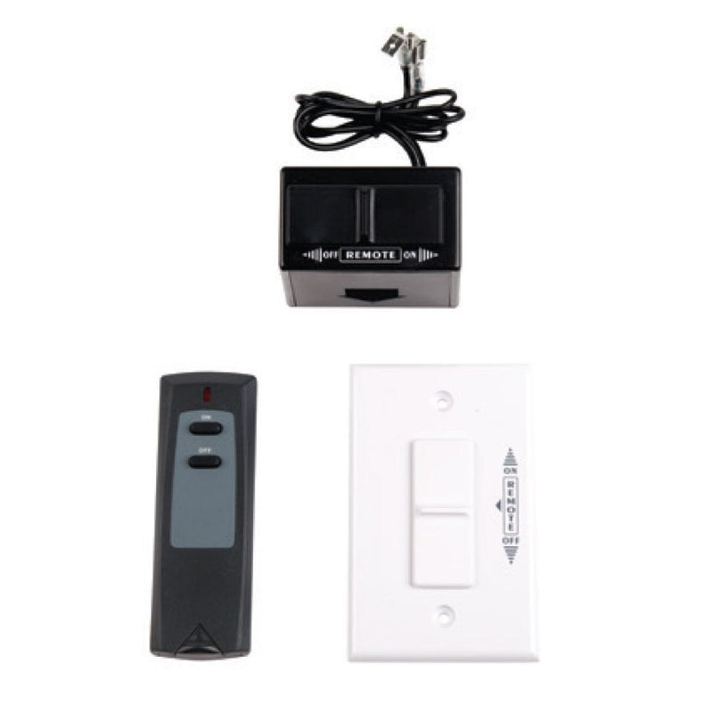 Superior RCKIT4001 Fireplace Remote Control with On/Off Controls and Receiver with White Wall Plate
