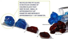 American Fire Glass CG-AUBURN-M-10 3/4-Inch Fire Pit Glass 10 Pounds, Auburn Recycled