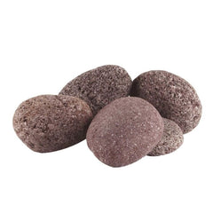 HPC Fire Red Rolled Lava Stone, 1/2 Cubic Foot