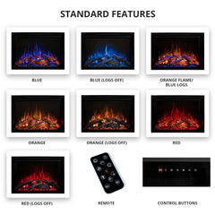 Modern Flames Built-In Electric Fireplace with Different Standard Features