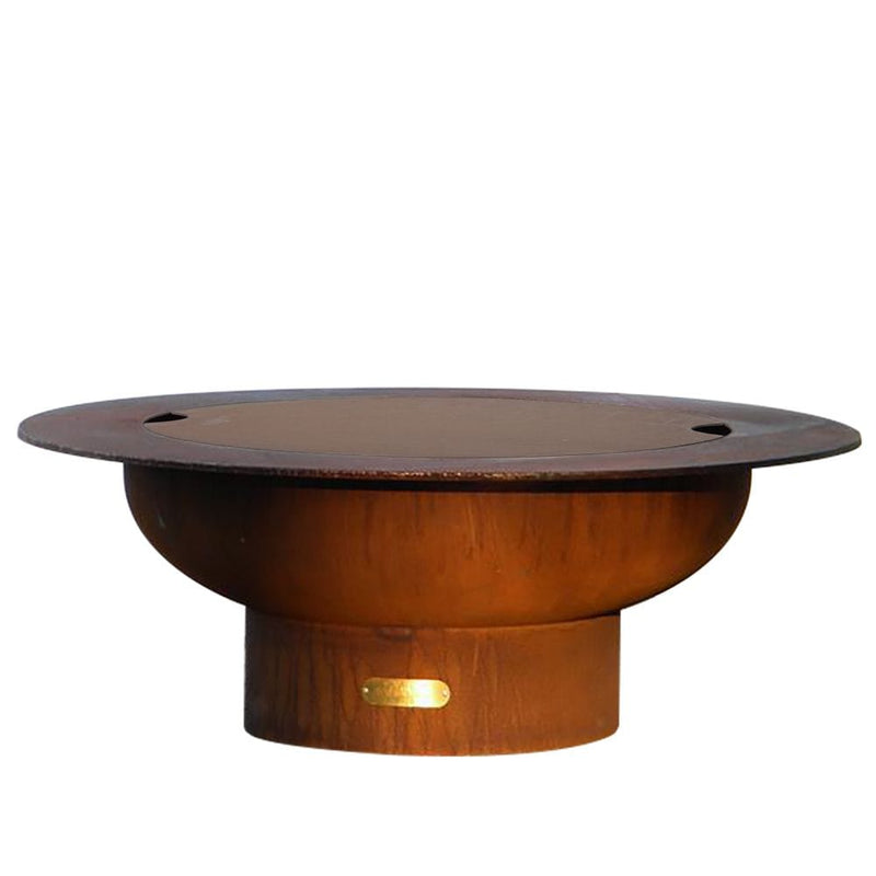 Fire Pit Art SAT/LID Saturn with Lid Gas Fire Pit with Penta 18-Inch Burner