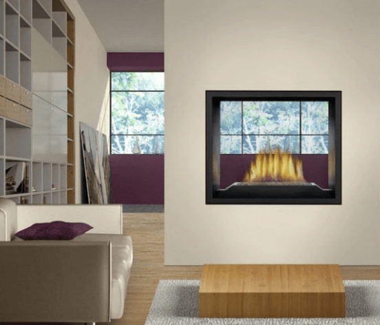 Napoleon HD81NT-1 High Definition See Clear Through Direct Vent Gas Fireplace, 54-Inch, Electronic Ignition, Natural Gas