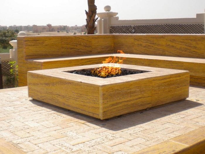 HPC Fire Square Stainless Steel Fire Pit Burners