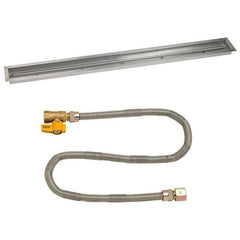 American Fire Glass Linear Drop-in Fire Pit Burner Pan Match Light Kit