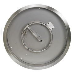 American Fire Glass CSA Certified Stainless Steel Round Drop-in Fire Pit Burner Pan Spark Ignition