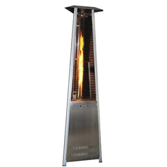 Sunheat Triangle Decorative Flame Propane Patio Heater - Stainless Steel
