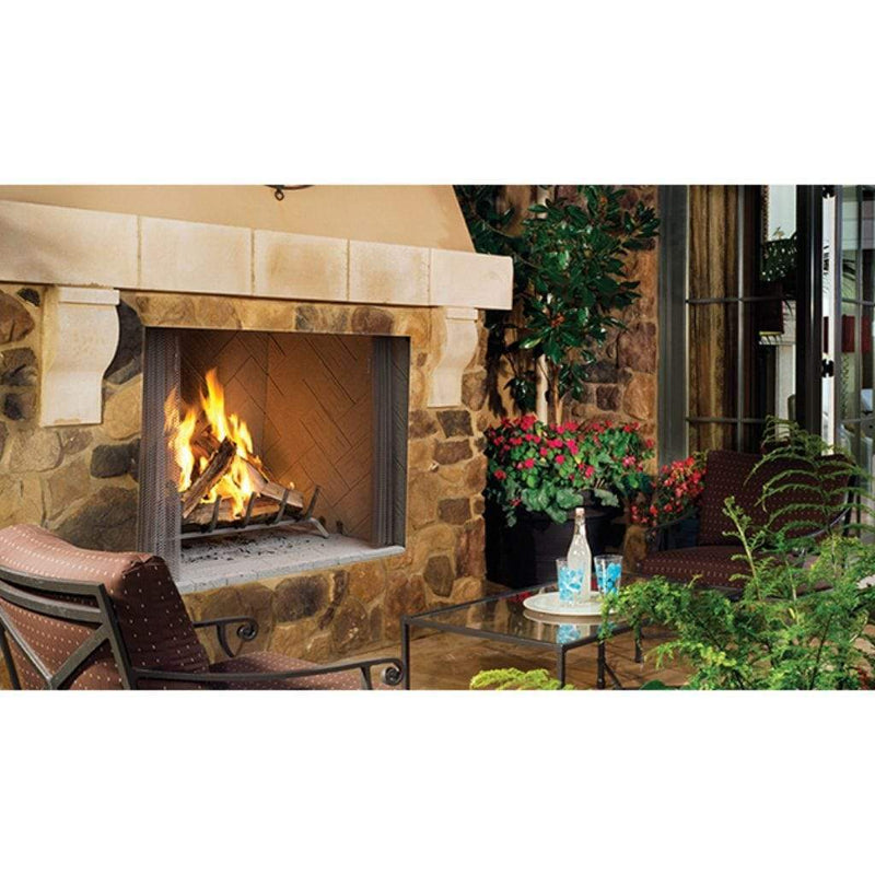 Superior WRE4500 30-Inch Tall Opening Outdoor Wood Burning Fireplace with White Refractory Panel