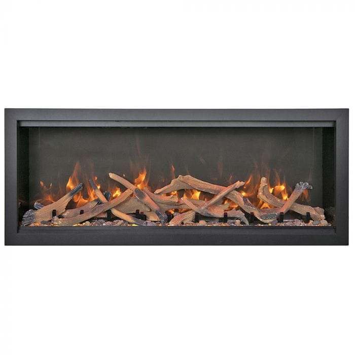 Amantii Symmetry Series Bespoke Extra Tall Built-In Smart Electric Fireplace with Remote & Media, 50-Inches
