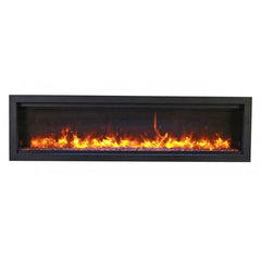 Amantii Symmetry Bespoke 50-Inch Built-In Electric Fireplace with Remote, Wifi, Media & Sound