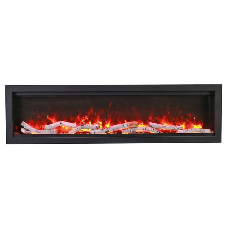 Amantii Symmetry Bespoke 50-Inch Built-In Electric Fireplace with Remote, Wifi, Media & Sound