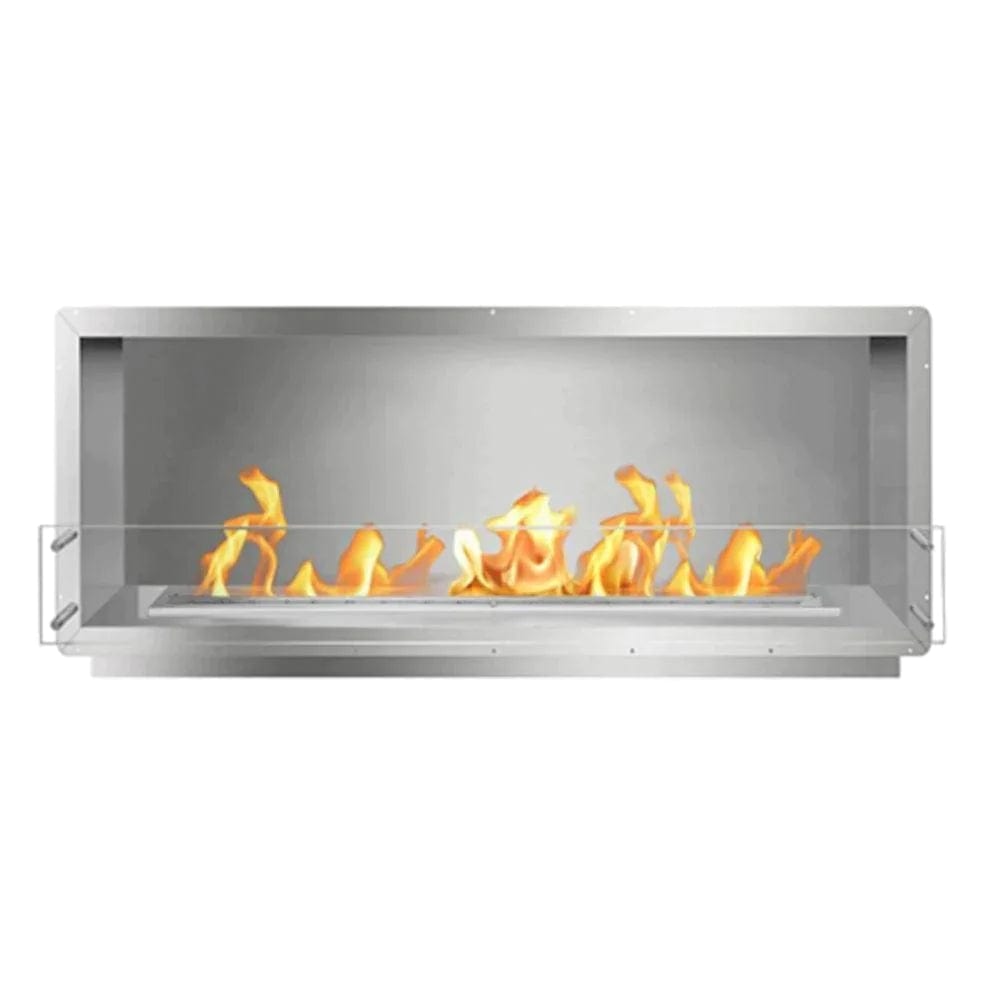 The Bio Flame Firebox 60-Inch SS Single Sided Ethanol Fireplace