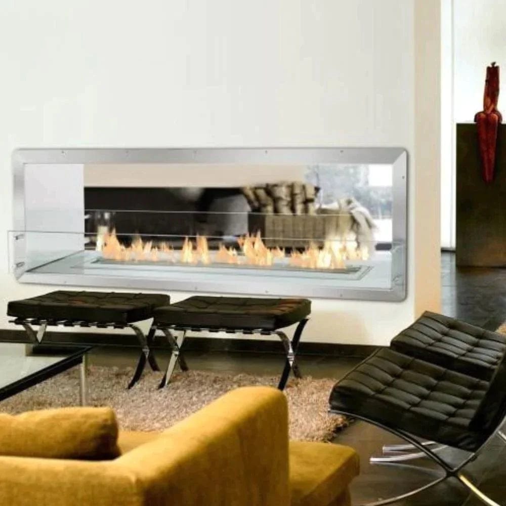 The Bio Flame Firebox 72-Inch DS Double Sided Ethanol Fireplace