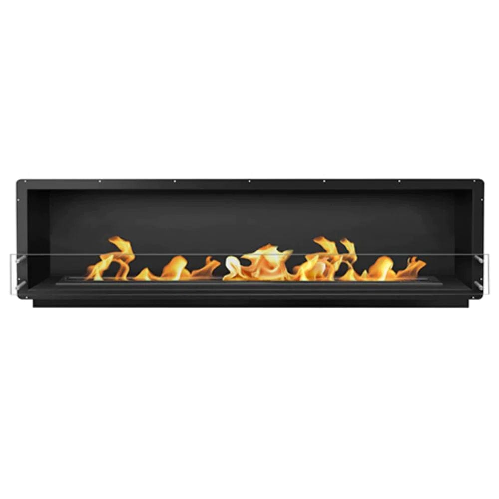 The Bio Flame Firebox 96-Inch SS Single Sided Ethanol Fireplace