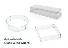 The Outdoor Plus 42-inch Florence Fire Pit Glass Wind Guard
