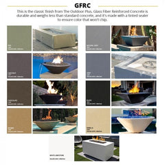 The Outdoor Plus Fire Pit with Different GFRC Finish