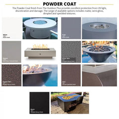 The Outdoor Plus Powder Coat with Different Finish