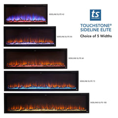 Touchstone 80038 72-Inch Sideline Elite Smart WiFi-Enabled Electric Fireplace (Alexa/Google Compatible)