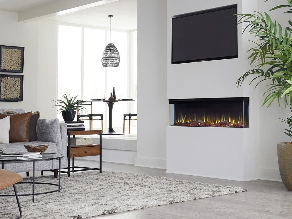 Touchstone 80045 50-Inch Sideline Infinity 3-Sided WiFi-Enabled Recessed Electric Fireplace (Alexa/Google Compatible)