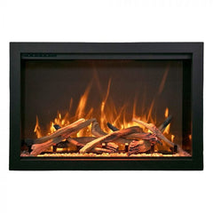 Amantii Traditional Series Bespoke Indoor/Outdoor Smart Electric Fireplace Insert with Remote & Media