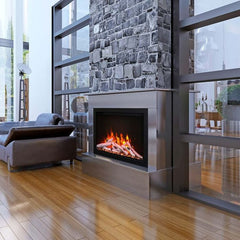 Amantii Traditional Series Built-In Electric Fireplace with 10 Piece Log Set