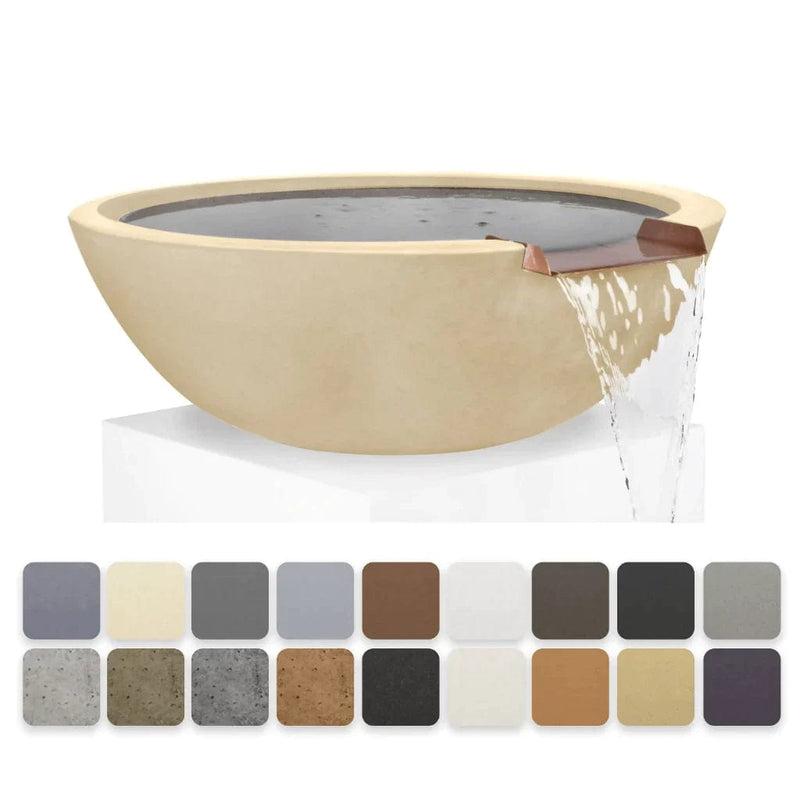 The Outdoor Plus Sedona GFRC Water Bowl Available in Different Finishes