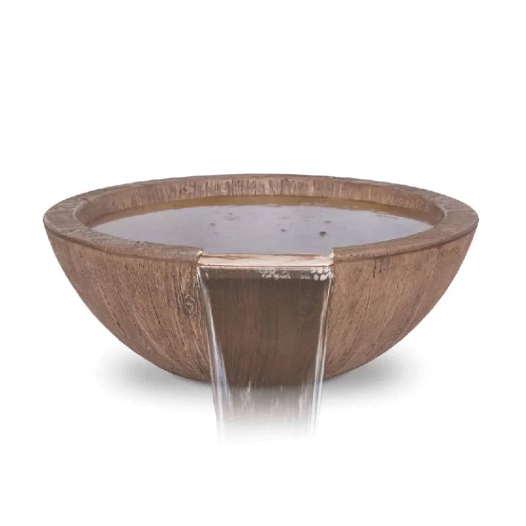 The Outdoor Plus 27-inch Sedona Water Bowl with Oak Finish