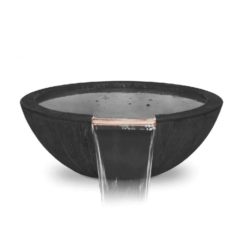 The Outdoor Plus 27-inch Sedona Water Bowl with Ebony Finish
