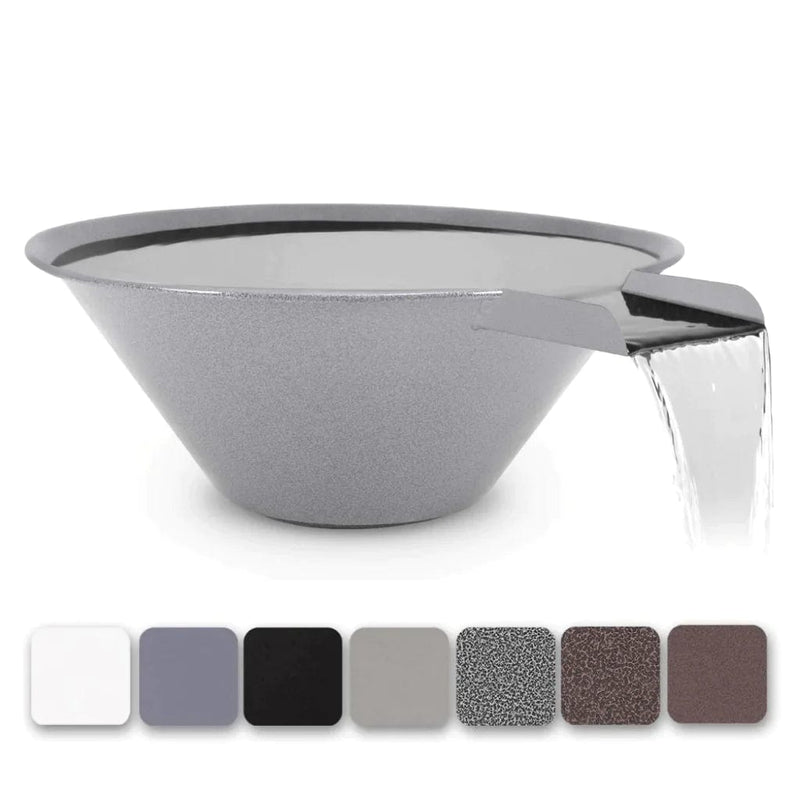 The Outdoor Plus Cazo Powder Coated Water Bowl with Different Finish Color