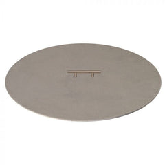 Circular fire pit cover with 1 handle 32-Inch on white background