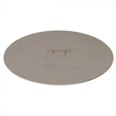 Circular fire pit cover with 1 handle 20-Inch on white background