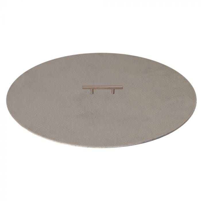 Circular fire pit cover with 1 handle 20-Inch on white background
