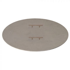 Circular fire pit cover with 2 handles 44-Inch on white background