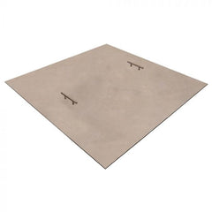 Square fire pit cover with 2 handles 38-Inch on white background