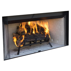 Superior WCT3000 Traditional Louvered Wood Burning Fireplace with White Stacked Panel